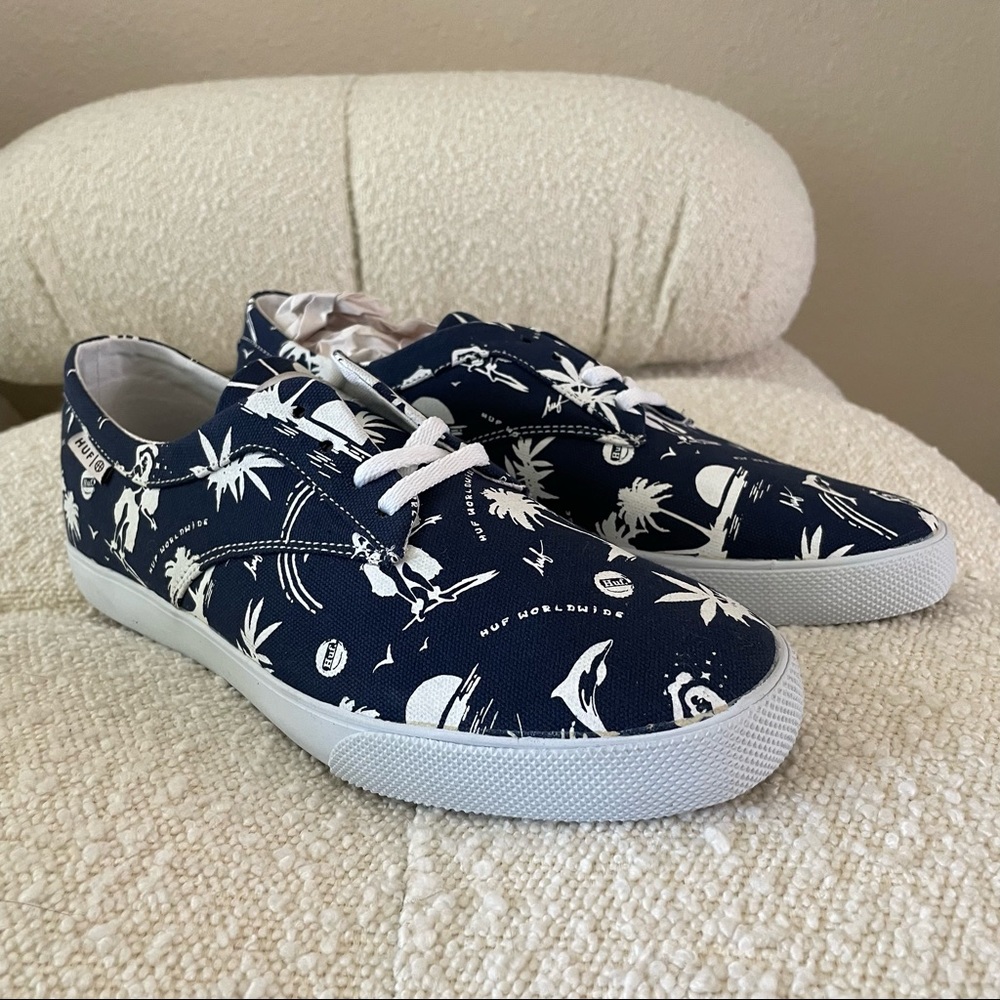 HUF Sutter Blue Hawaiian Sneakers NWT size 9.5